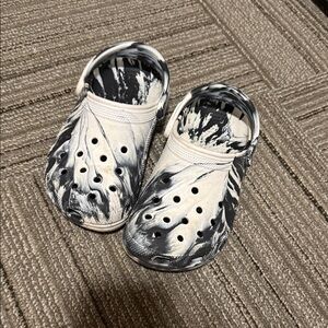 Crocs Black and White Clogs